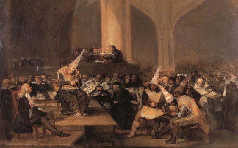 Francisco Goya Inquisition Scene oil painting image